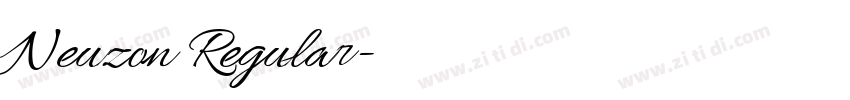 Neuzon Regular字体转换 Neuzon Regular字体转换